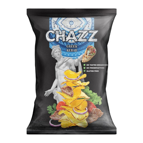 CHAZZ POTATPO CHIPS GREEK KEBAB