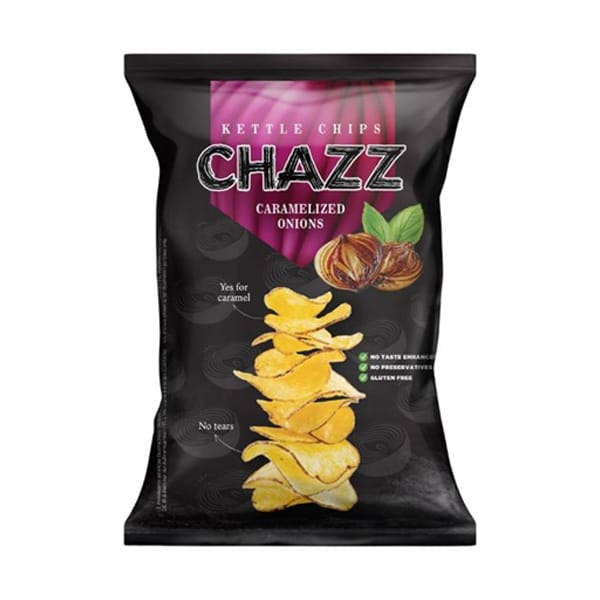 CHAZZ POTATO CHIPS CARAMELIZED ONIONS
