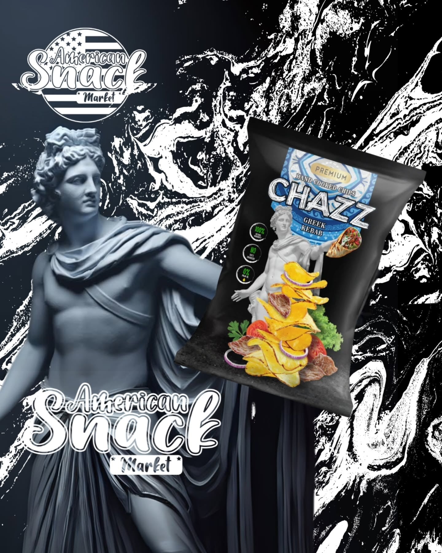 CHAZZ POTATPO CHIPS GREEK KEBAB
