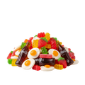 Immagine promozionale caramelle gommose con uova occhio di bue
