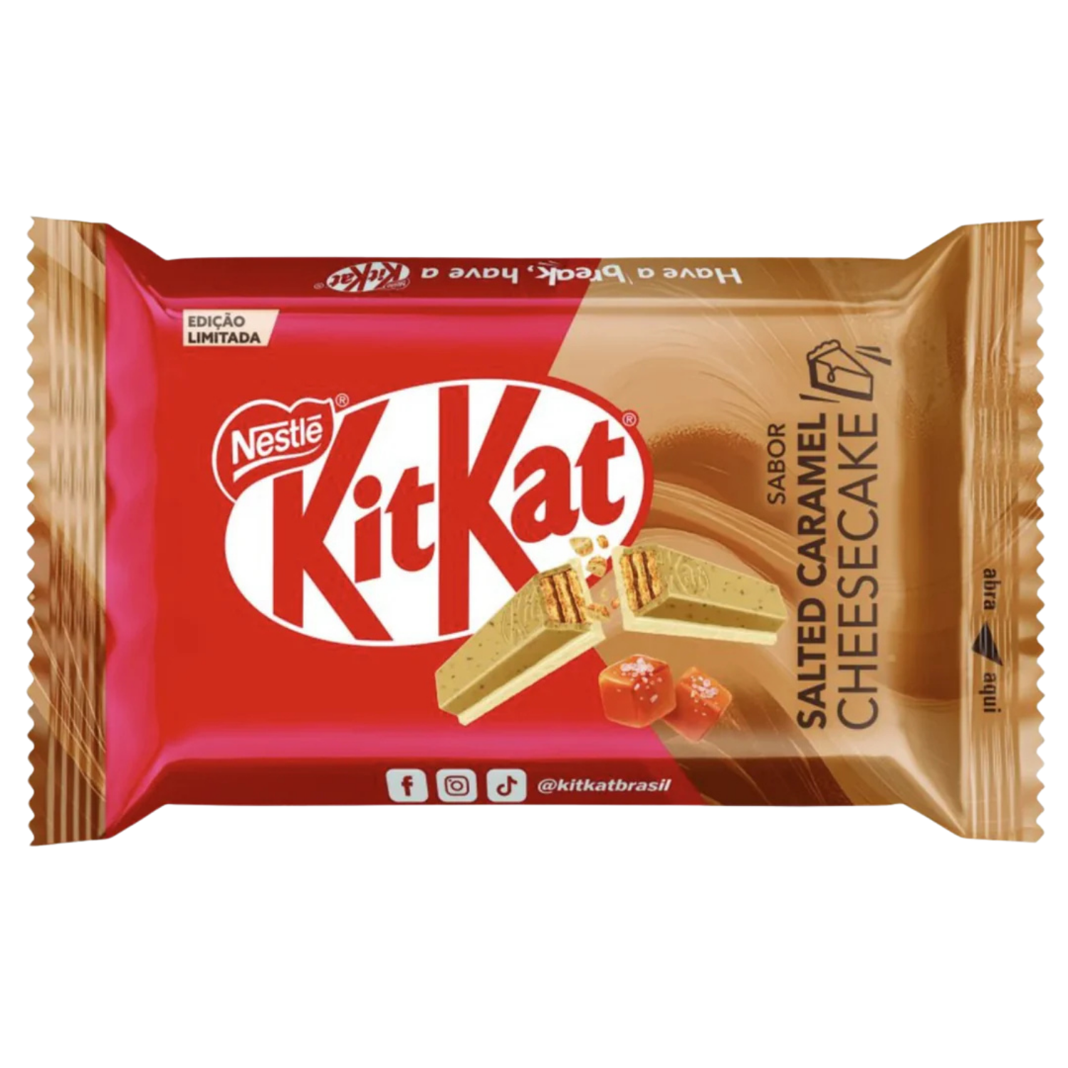 KitKat Salted Caramel Cheesecake